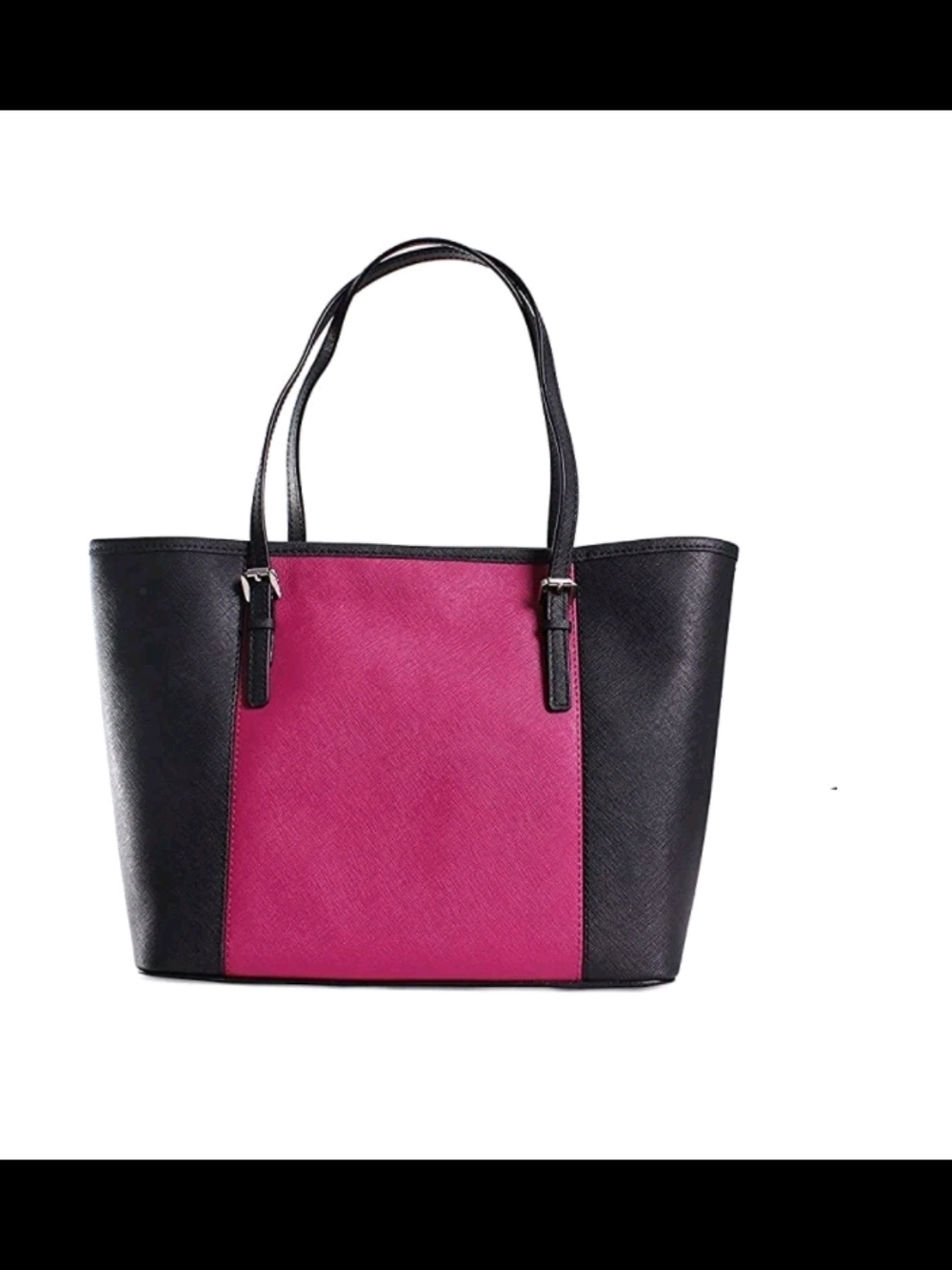 Michael Michael Kors Jet Set Center Stripe Travel Tote purple and black - Picture 4 of 8